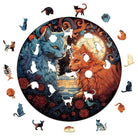 YIN YANG CAT 1 Wooden Jigsaw Puzzle - KAAYEE Puzzle