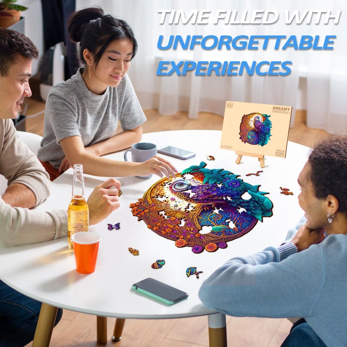 Yin Yang Owl Wooden Jigsaw Puzzle - KAAYEE Puzzle