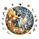 Yin Yang Phoenix 2 Wooden Jigsaw Puzzle - KAAYEE Puzzle