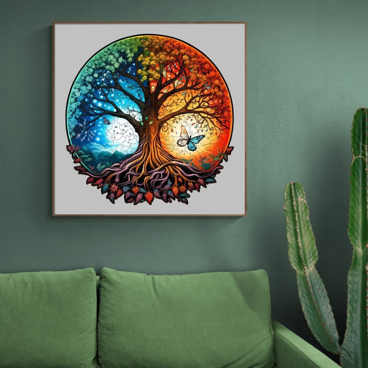YIN YANG TREE OF LIFE 7 Wooden Jigsaw Puzzle - KAAYEE Puzzle