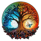 YIN YANG TREE OF LIFE 7 Wooden Jigsaw Puzzle - KAAYEE Puzzle
