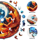 YinYang Dragon and Phoenix Wooden Jigsaw Puzzle - KAAYEE Puzzle
