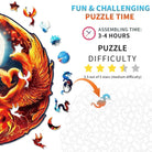 YinYang Dragon and Phoenix Wooden Jigsaw Puzzle - KAAYEE Puzzle