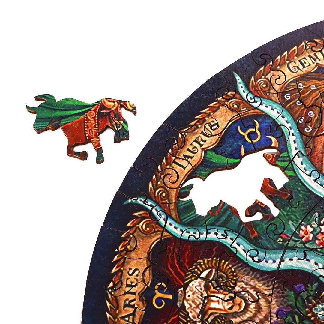 ZODIAC HOROSCOPE Wooden Jigsaw Puzzle - KAAYEE Puzzle