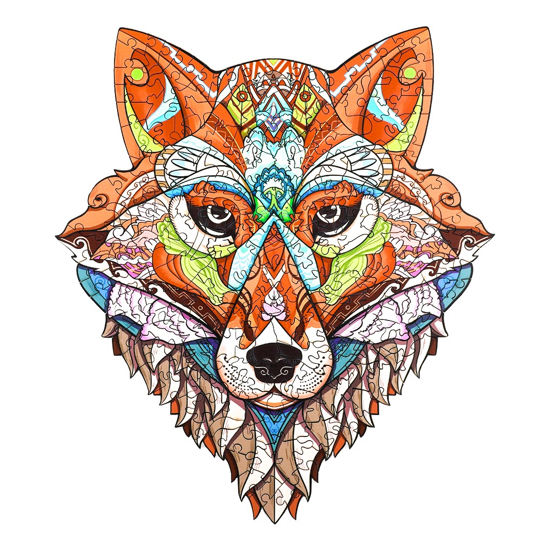 Wooden Jigsaw Puzzle-SLY FOX - KAAYEE